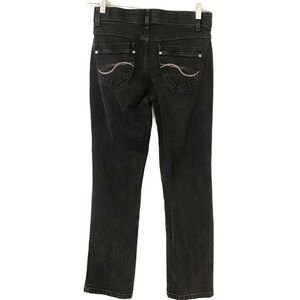 Lee no gap waist band black jeans size 6